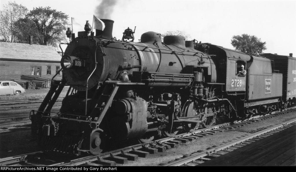 BM 2-8-0 #2728 - Boston & Maine